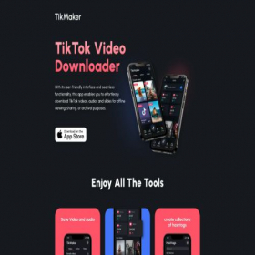Скриншот главной страницы сайта tikmaker.app